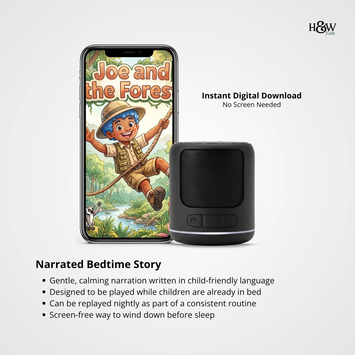 Joe and the Forest - Bedtime Audio Story (Instant Download)