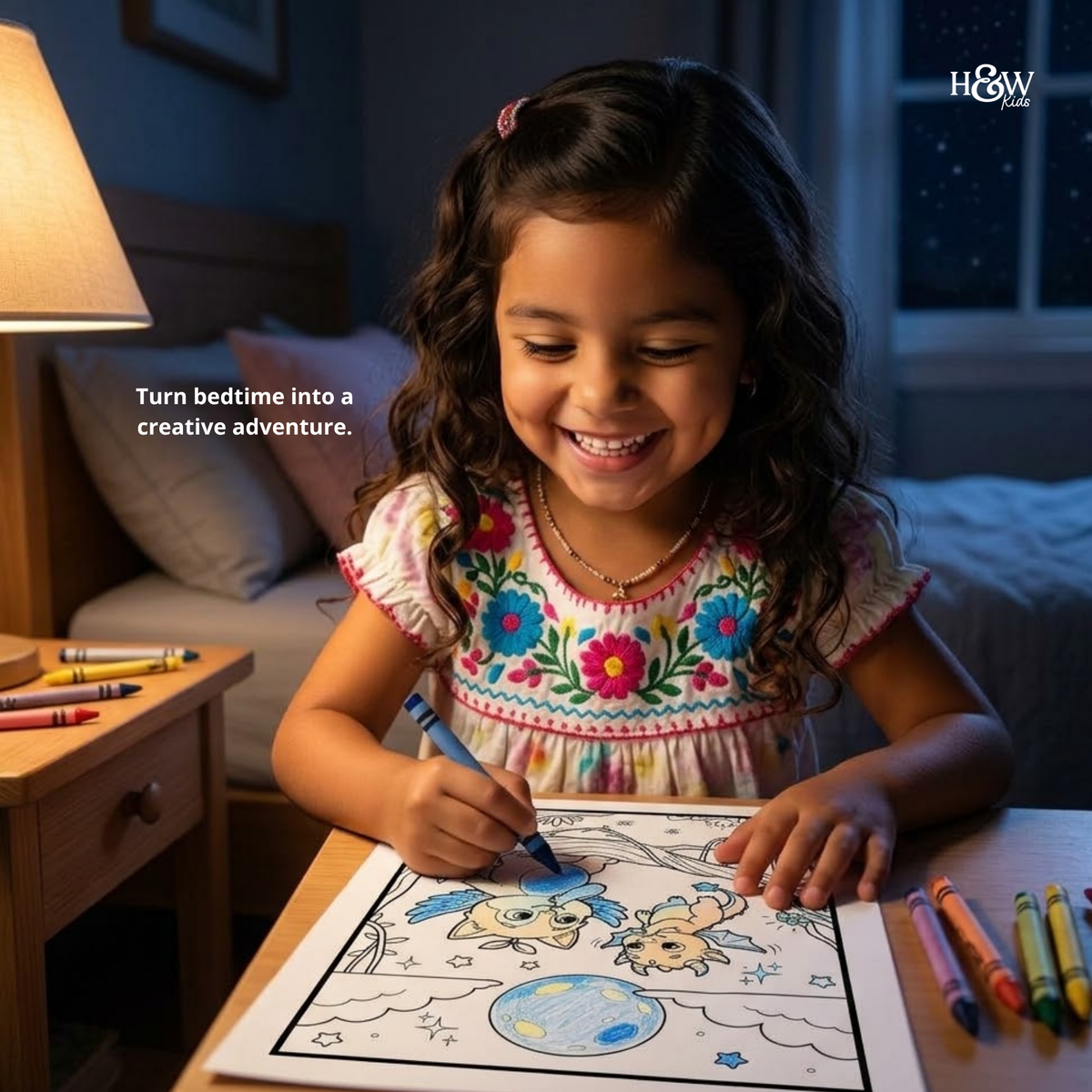Beak and the Magic Sleepy Dragon (Non-Personalized Bedtime Story Coloring Book Portfolio for Kids)
