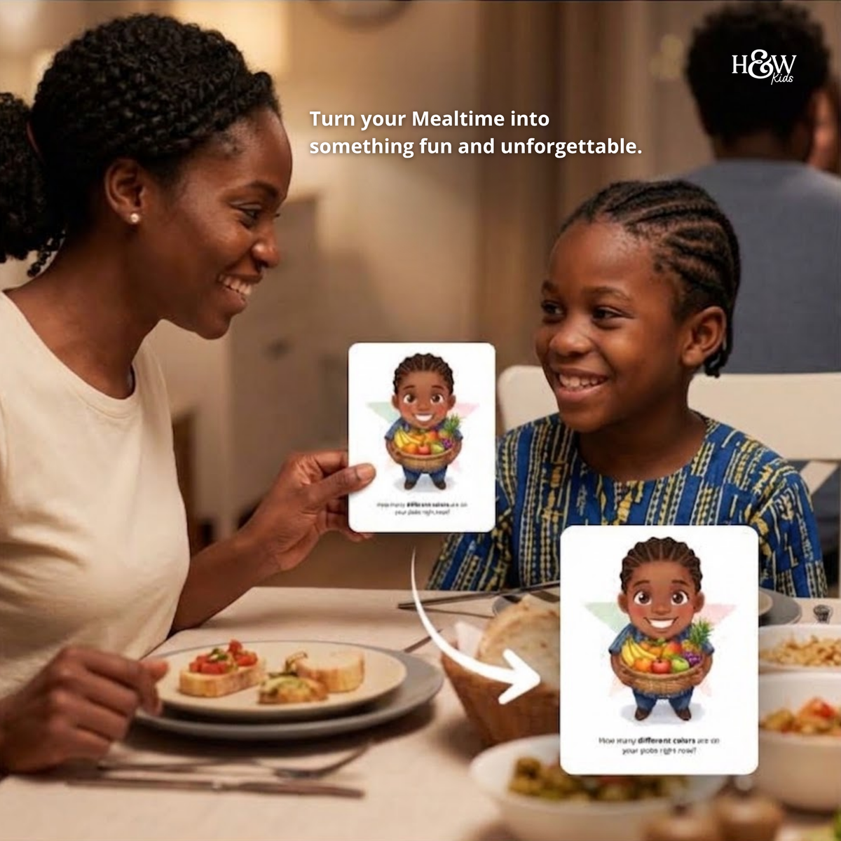 Mealtime Conversation Starters Cards for Kids (Personalized)