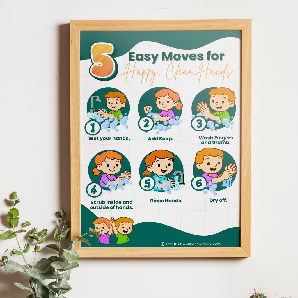 Easy Moves for Happy, Clean Hands Poster