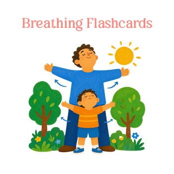 Personalized Breathing Cards Bundle - Breathing Flashcards (Personalized photo and name per card)