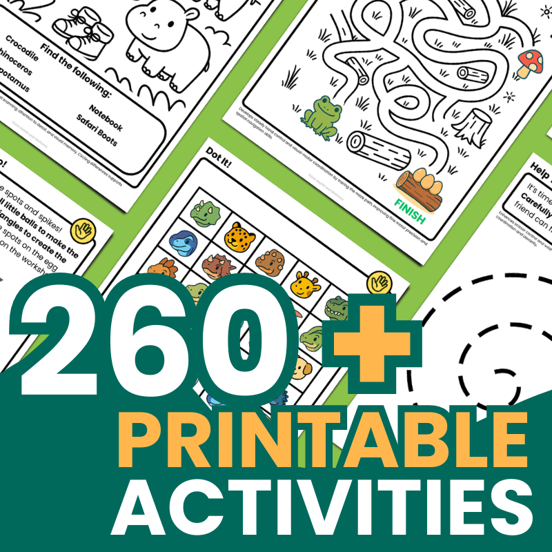 260+ Fine Motor Skills Worksheets – Printable Activity Pack