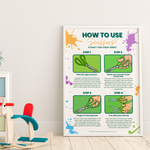 How to Use Scissors Poster