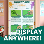 How to Use Scissors Poster