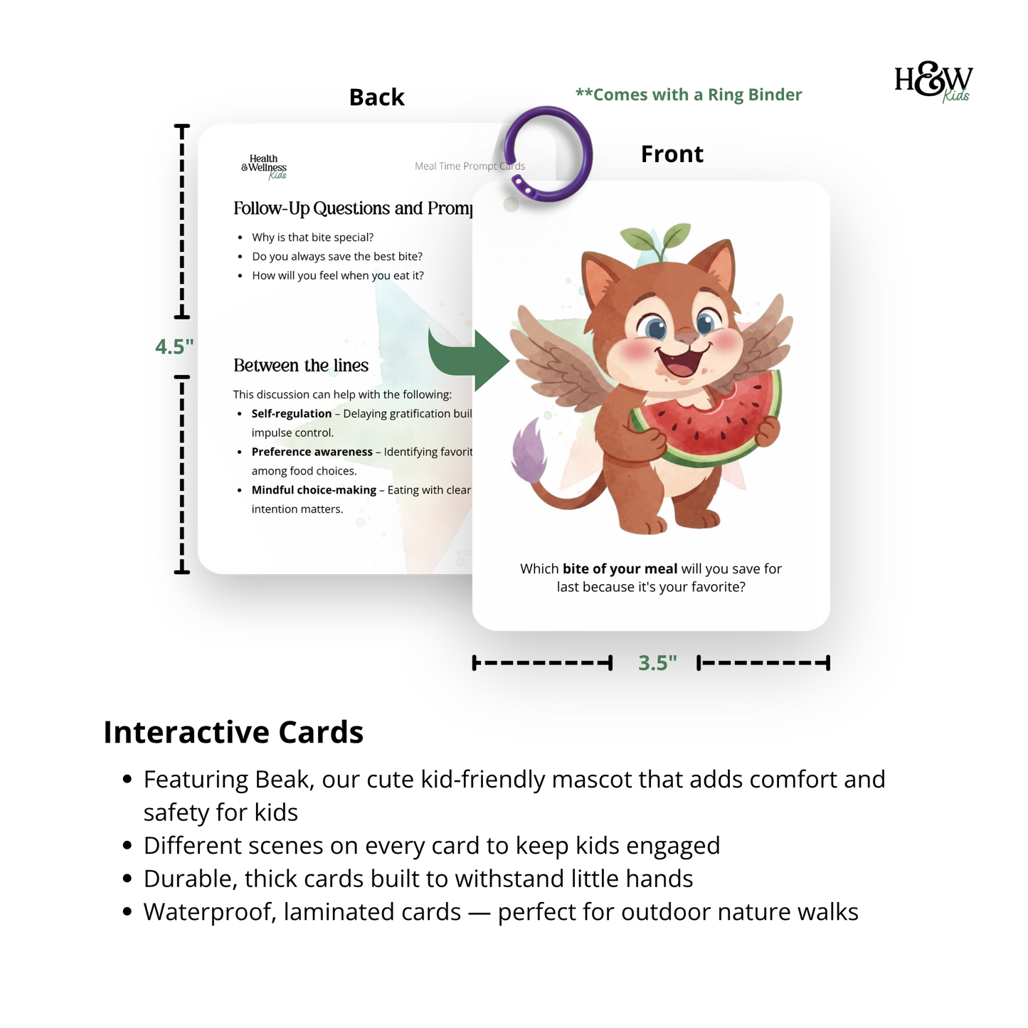 Beak Meal time Prompt Cards - Conversation Starters for Kids