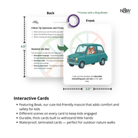Beak Car and Travel Prompt Cards - Conversation Starters for Kids (No personalization)