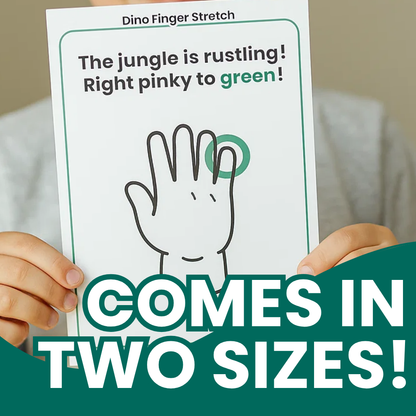 Dino Finger Twister Flashcards
