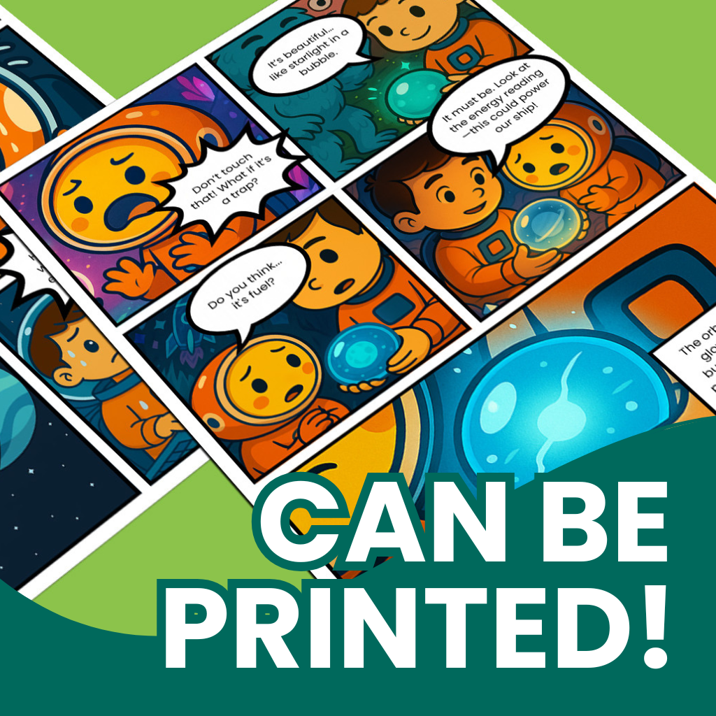 Planet of No Words – Captain Nova & Blurb Comic