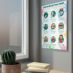 How to Brush Your Teeth and Build Strong Fingers Poster