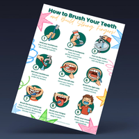 How to Brush Your Teeth and Build Strong Fingers Poster
