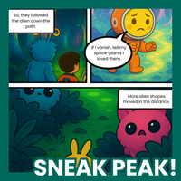 Planet of No Words – Captain Nova & Blurb Comic