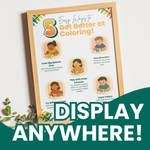 Easy Ways to Get Better at Coloring poster