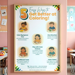 Easy Ways to Get Better at Coloring poster