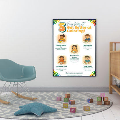 Easy Ways to Get Better at Coloring poster