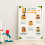 Easy Ways to Get Better at Coloring poster