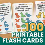 Dino Grab & Go Flashcards