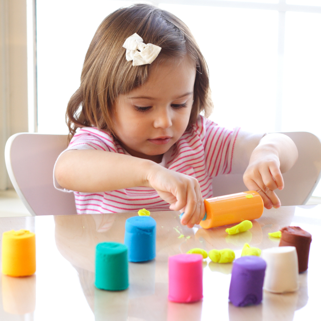 Design Your Animal with Play Dough Strands Poster