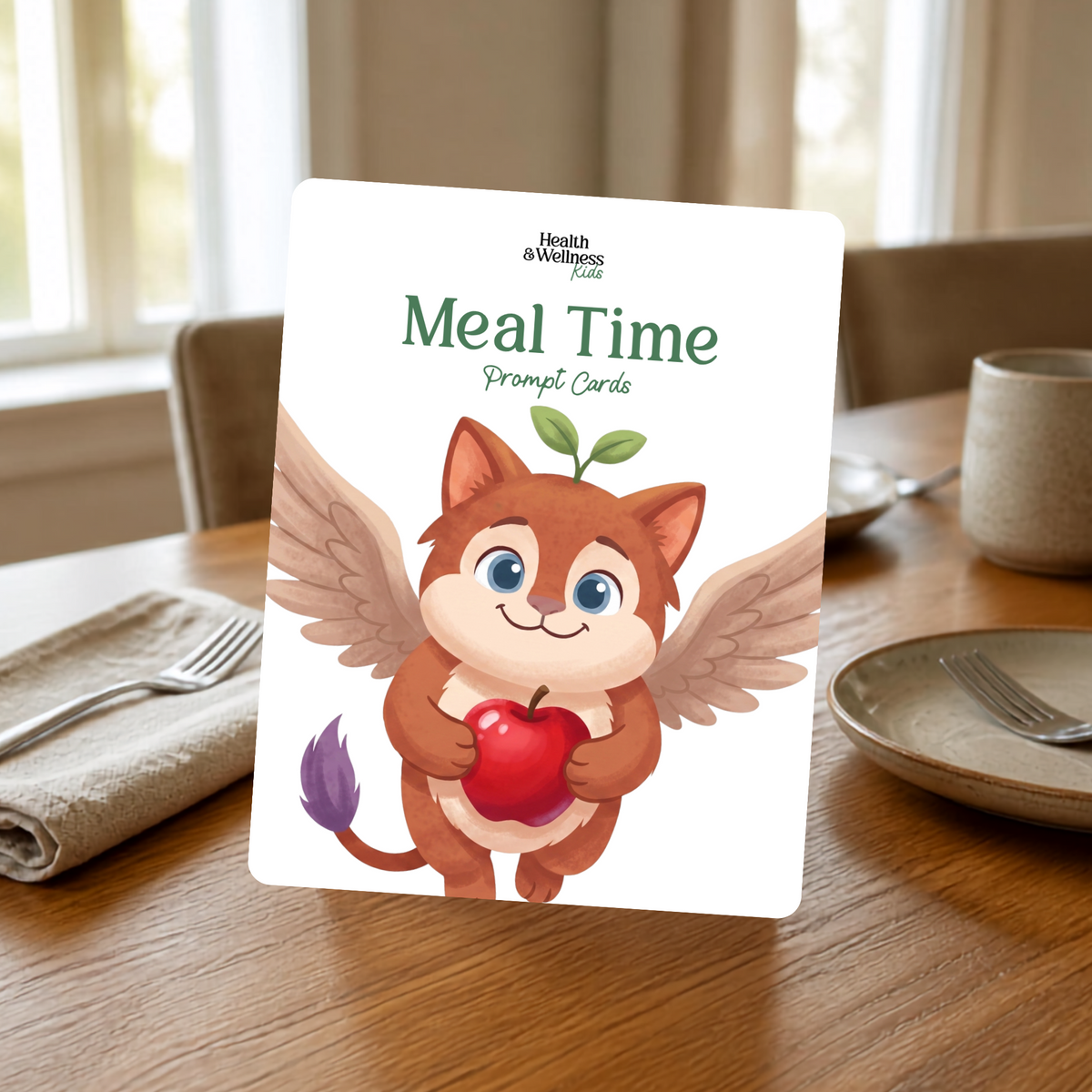 Mealtime Conversation Starters Cards for Kids (Non-Personalized)