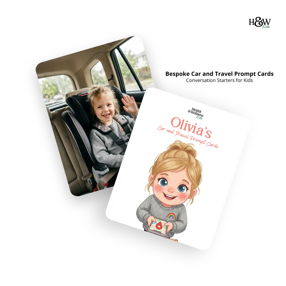 Car and Travel Conversation Cards for Kids (Personalized)