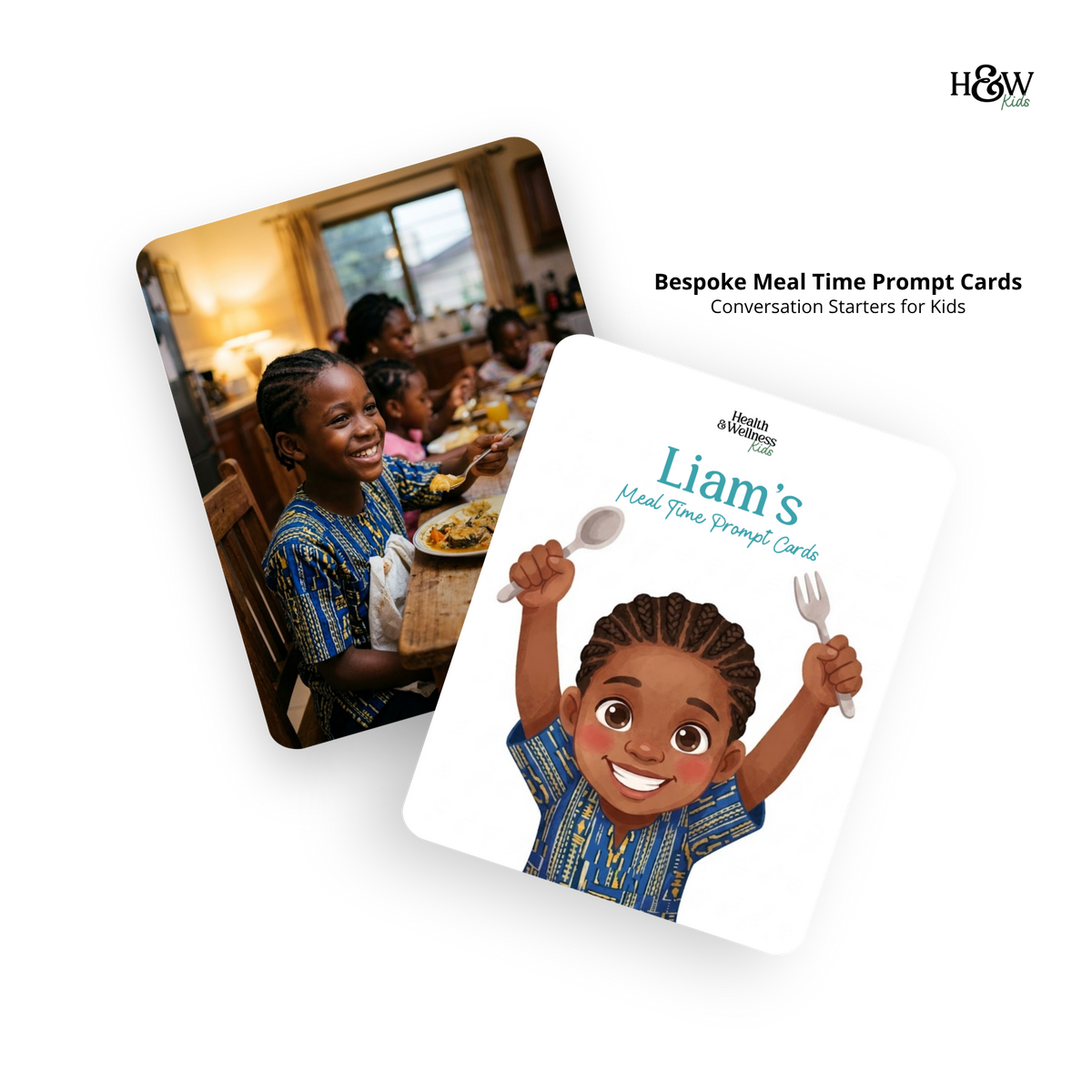 Mealtime Conversation Starters Cards for Kids (Personalized)