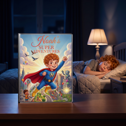 Super Adventures (Personalized Bedtime Story Coloring Book Portfolio for Kids)