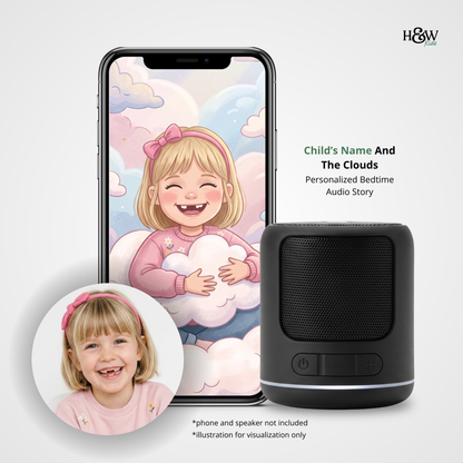 The Clouds (Personalized Bedtime Audio Story for Kids)