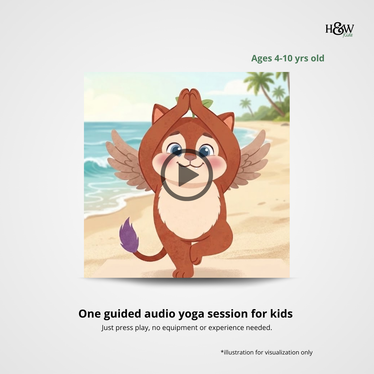 Beach Day Audio Yoga for Kids (Non-Personalized)