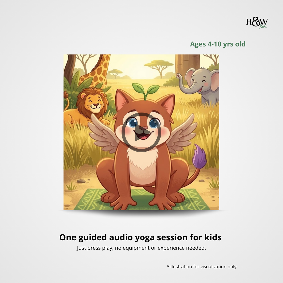 Animal Adventure Audio Yoga for Kids (Non-Personalized)