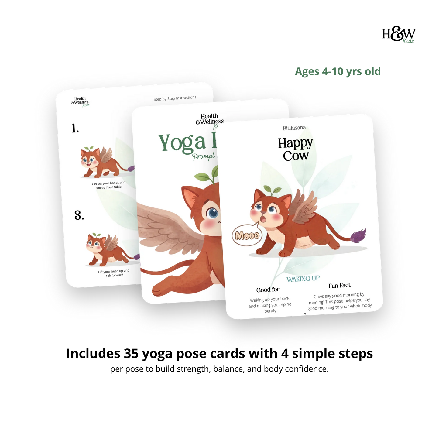 Yoga Cards for Kids - Yoga Flashcards for Kids  (No personalization)
