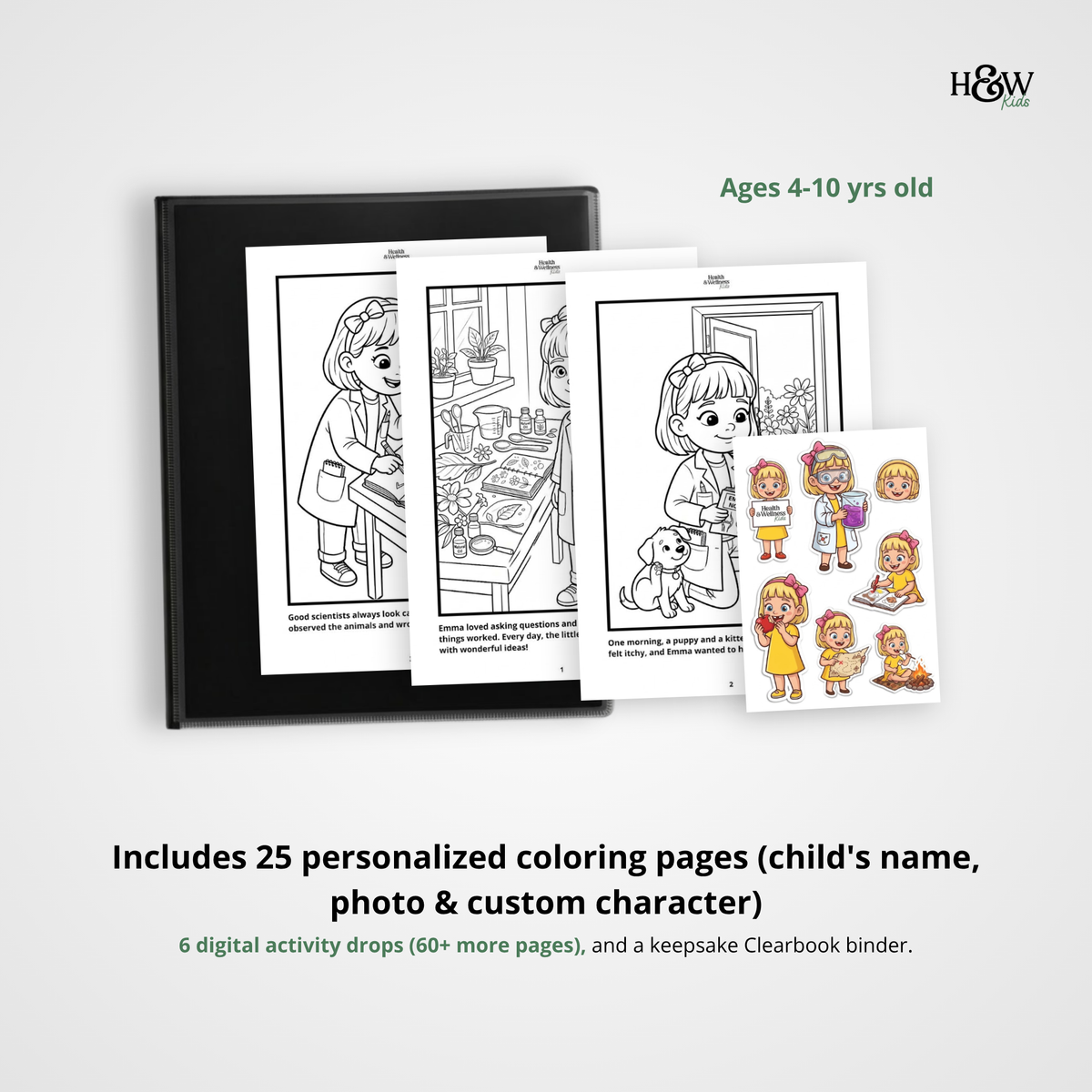 Dreams and Passions (Personalized Bedtime Story Coloring Book Portfolio for Kids)