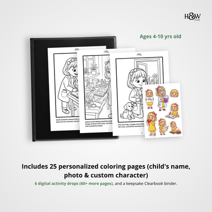 Dreams and Passions (Personalized Bedtime Story Coloring Book Portfolio for Kids)