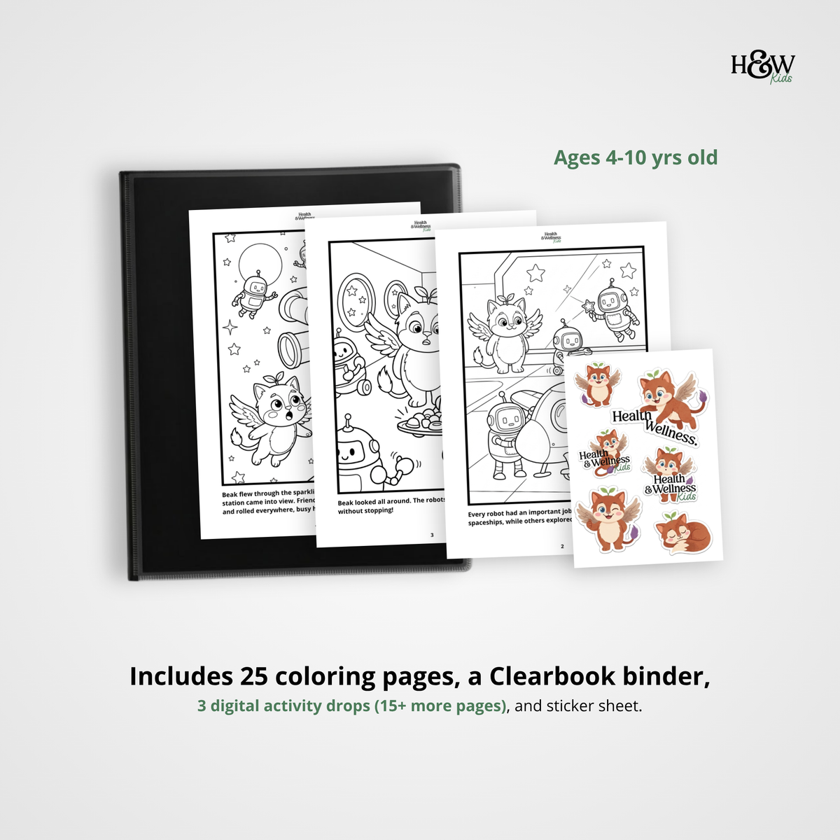 Beak and the Never-Sleeping Space Station (Non-personalized Bedtime Story Coloring Book Portfolio for Kids)