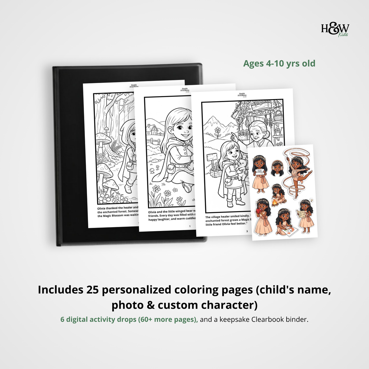 Magic and Fantasy (Personalized Bedtime Story Coloring Book Portfolio for Kids)