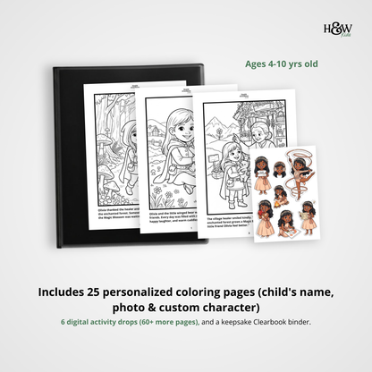 Magic and Fantasy (Personalized Bedtime Story Coloring Book Portfolio for Kids)