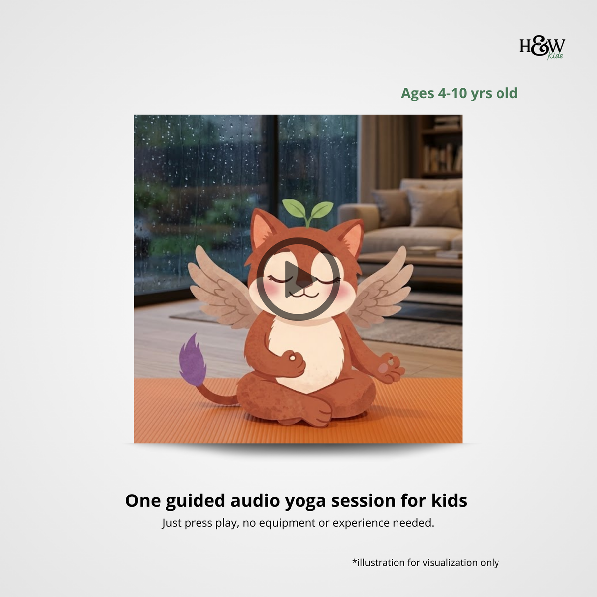 Rainy Day Audio Yoga for Kids (Non-Personalized)