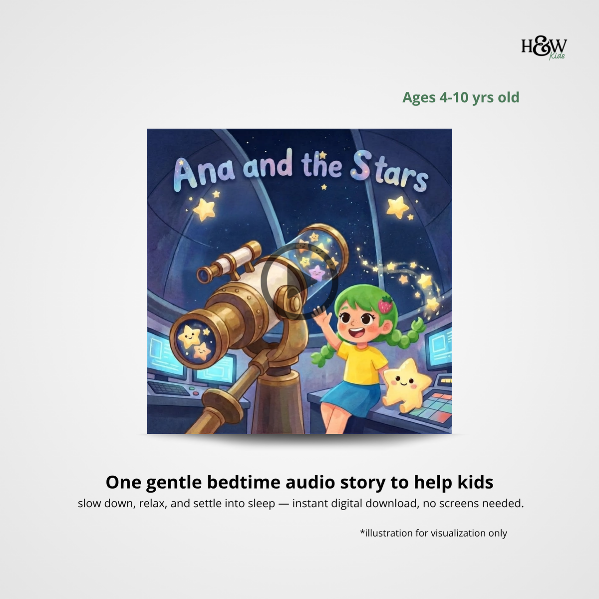 Ana and the Stars (Non-personalized Audio Bedtime Story for Kids)