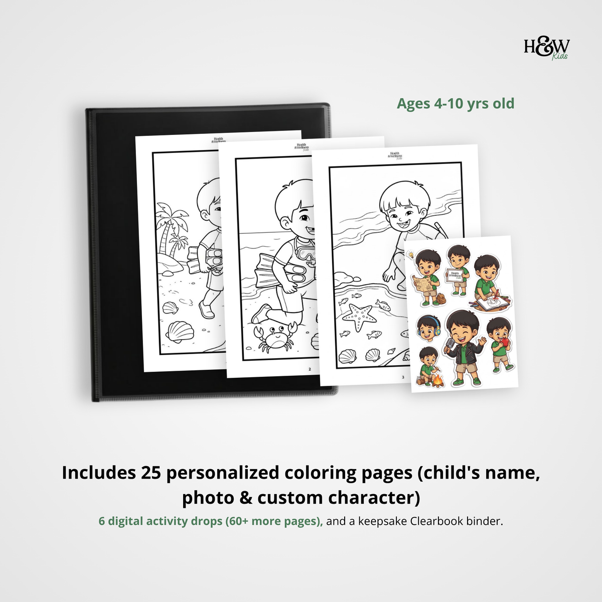 Sea Adventures  (Personalized Bedtime Story Coloring Book Portfolio for Kids)