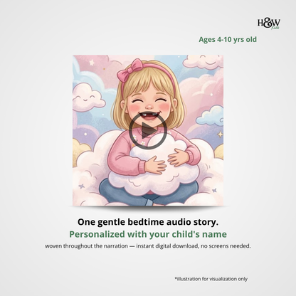 The Clouds (Personalized Bedtime Audio Story for Kids)