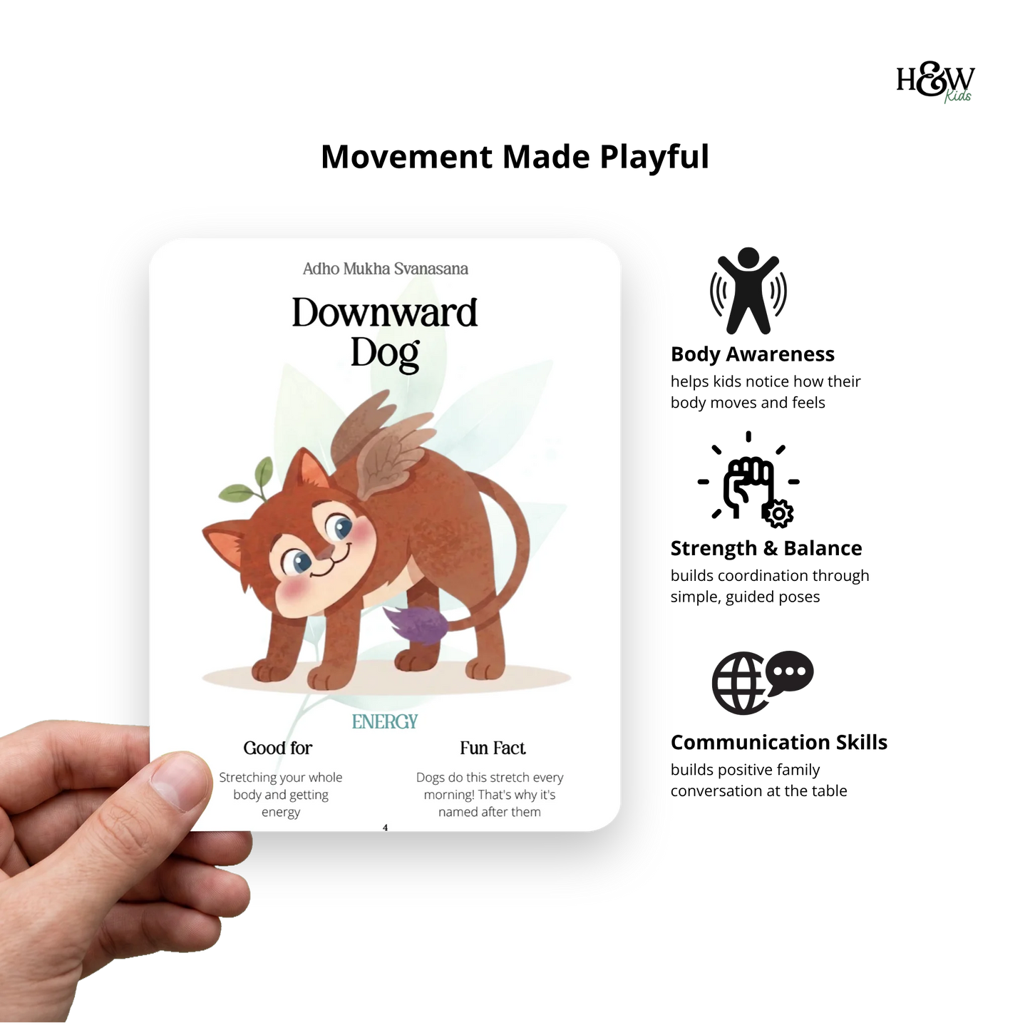 Yoga Cards for Kids - Yoga Flashcards for Kids  (No personalization)