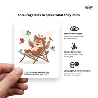 Beak Nature Walk Prompt Cards - Conversation Starters for Kids (No personalization)
