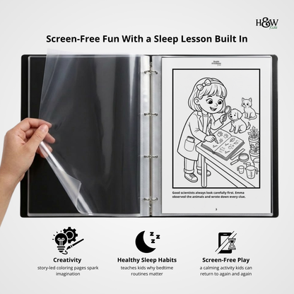 Dreams and Passions (Personalized Bedtime Story Coloring Book Portfolio for Kids)