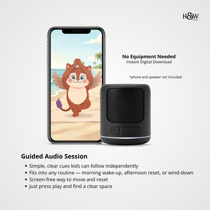 Beach Day Audio Yoga for Kids (Non-Personalized)