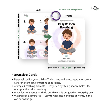 Breathing Cards for Kids (Personalized)