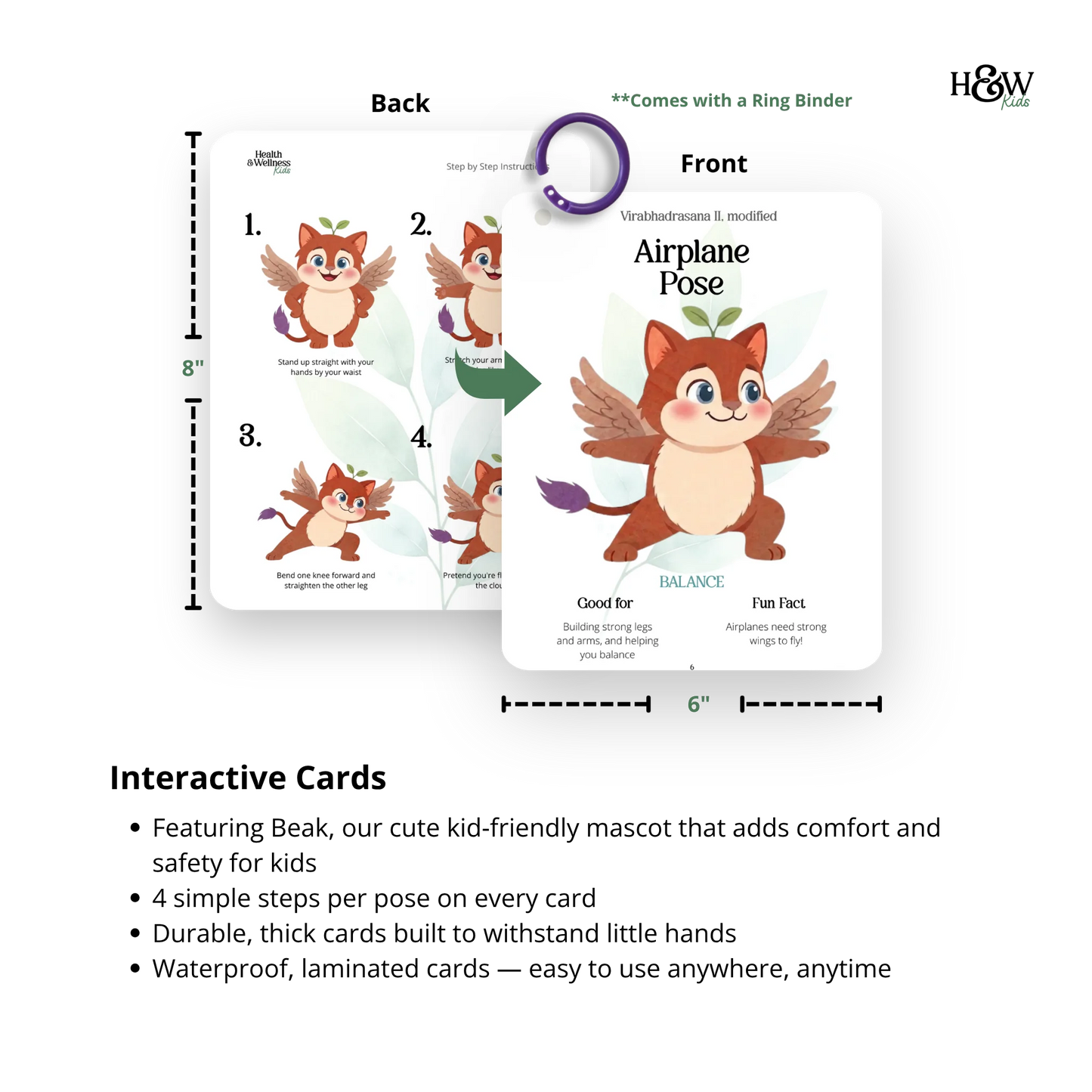 Yoga Cards for Kids - Yoga Flashcards for Kids  (No personalization)