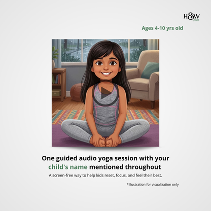 Rainy Day Audio Yoga for Kids (Personalized)