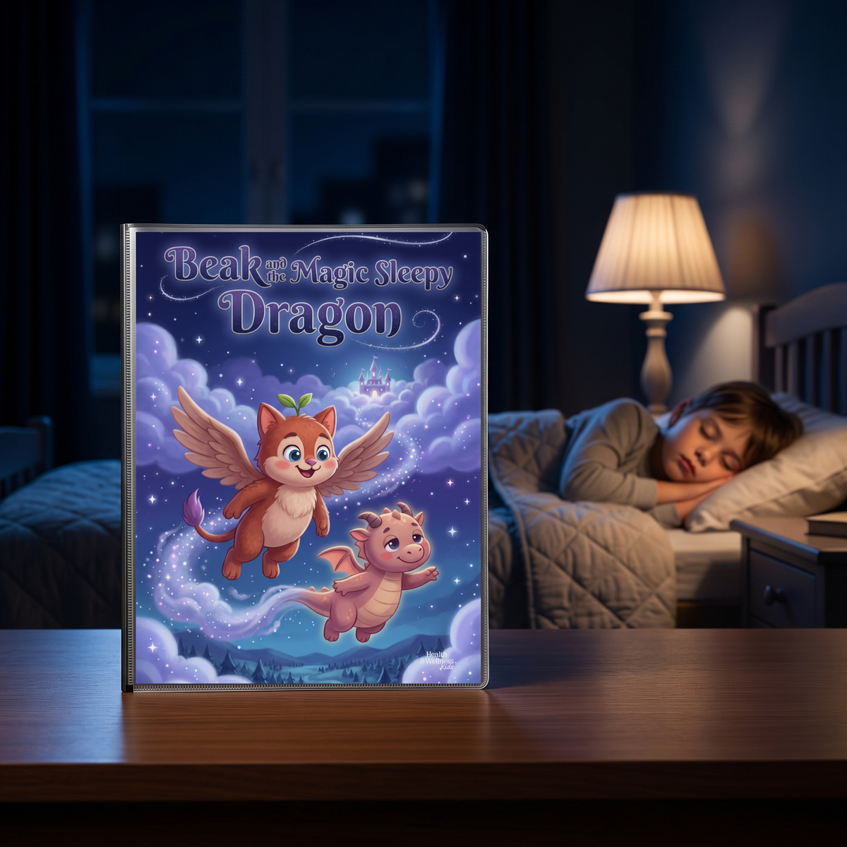 Beak and the Magic Sleepy Dragon (Non-Personalized Bedtime Story Coloring Book Portfolio for Kids)