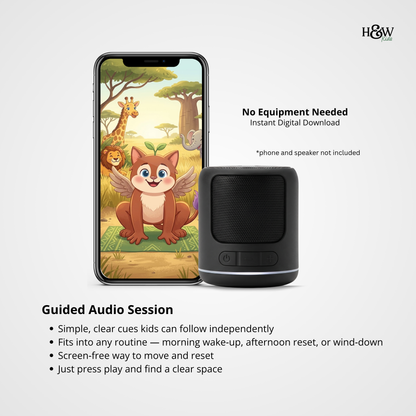 Animal Adventure Audio Yoga for Kids (Non-Personalized)