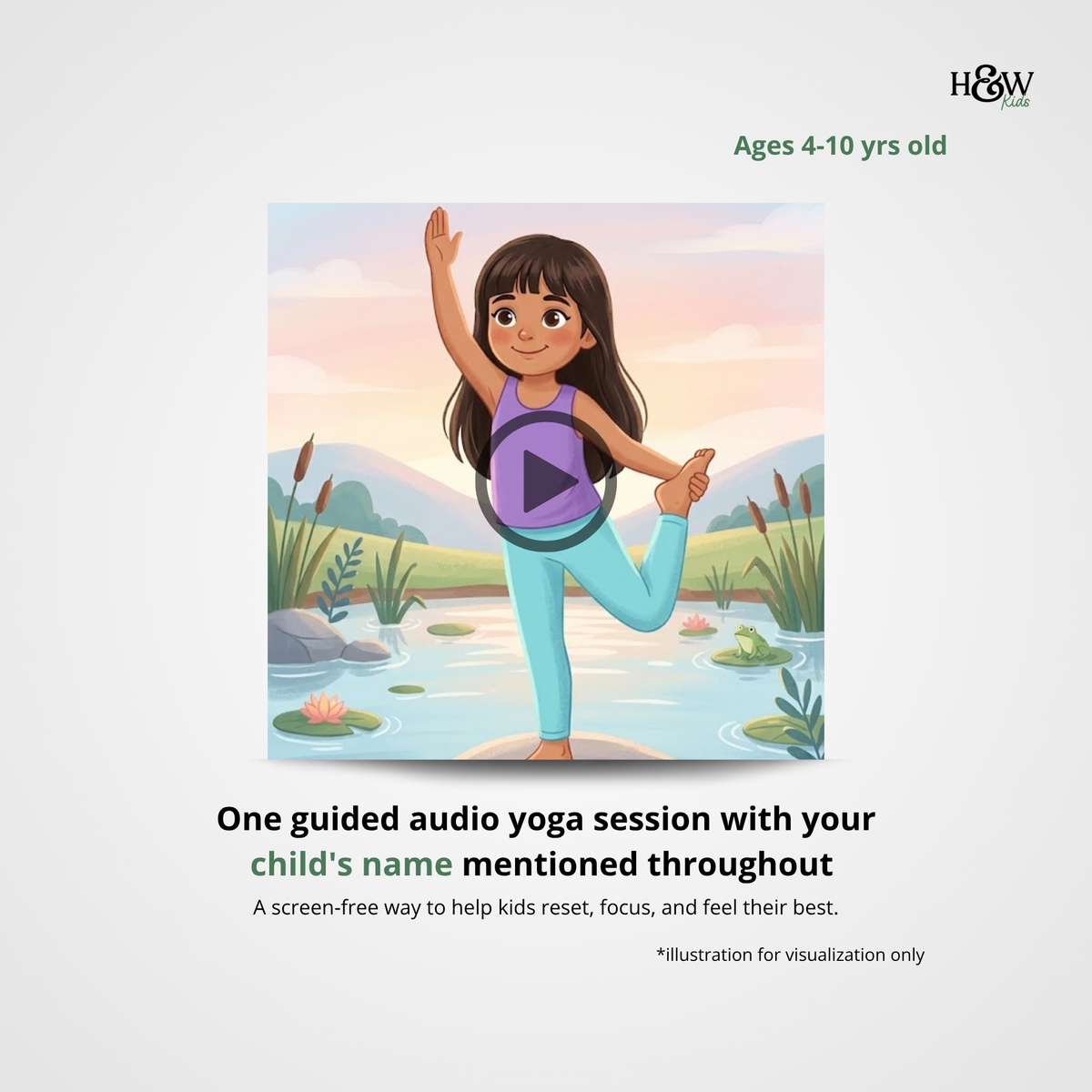 Balancing Audio Yoga for Kids (Personalized)