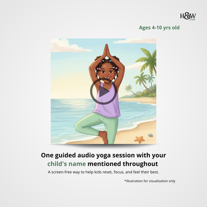 Beach Day Audio Yoga for Kids (Personalized)