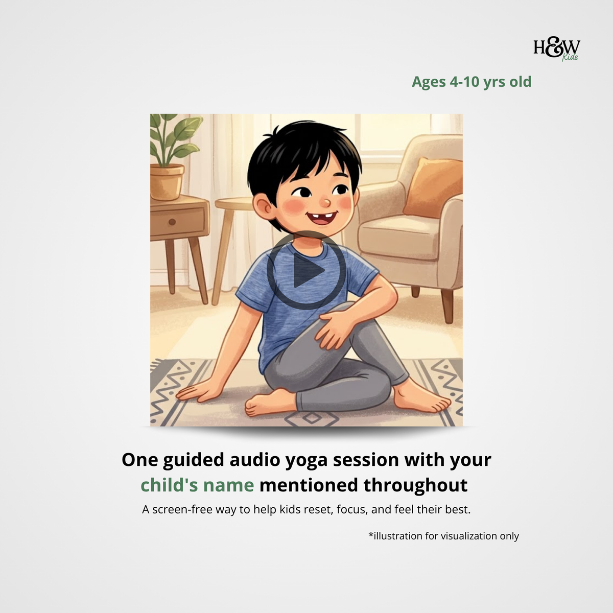 Power Stretch Audio Yoga for Kids (Personalized)